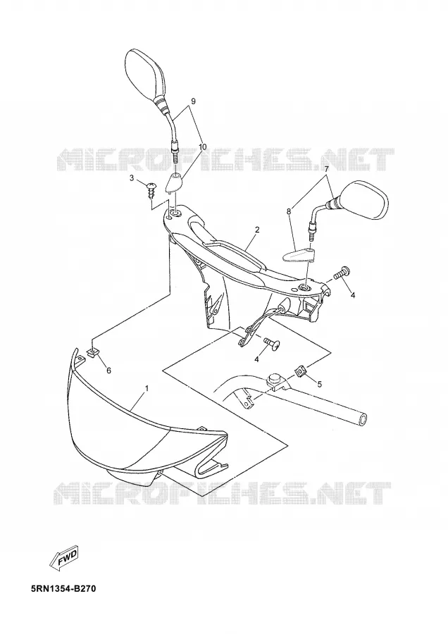 CARENAGES 1  Yamaha SCOOTER 50 2003 NEOS  YN50M