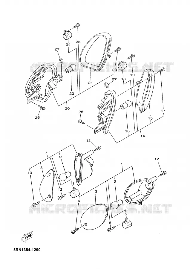 CLIGNOTANT Yamaha SCOOTER 50 2003 NEOS  YN50M