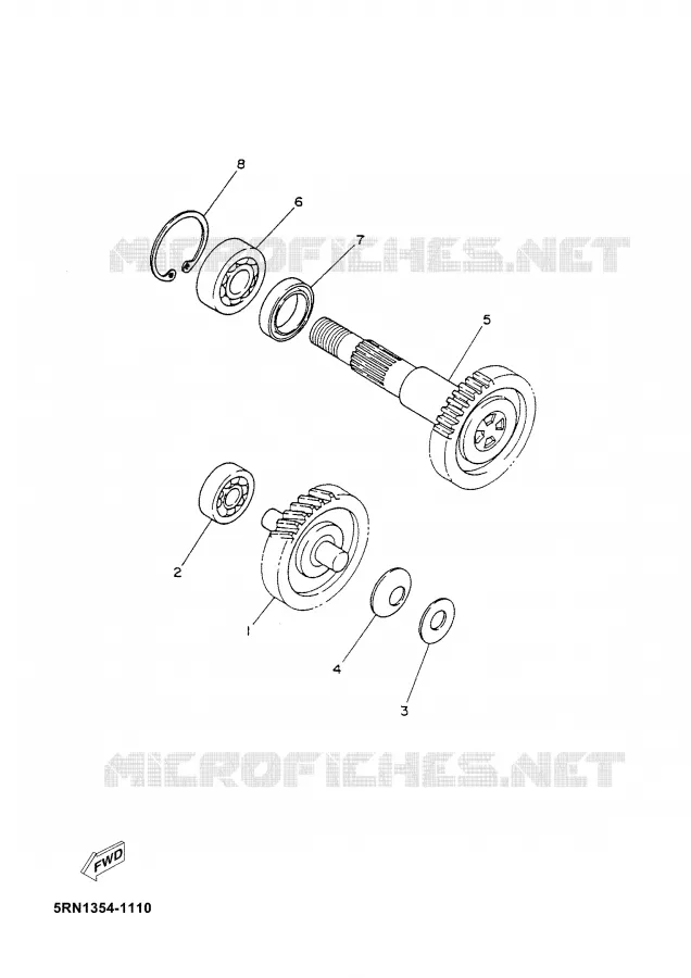TRANSMISSION Yamaha SCOOTER 50 2003 NEOS  YN50M