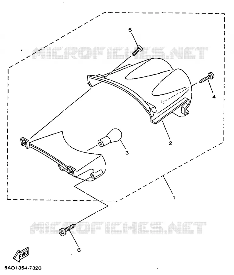 FEU ARRIERE Yamaha SCOOTER 50 1997 NEOS  YN50R