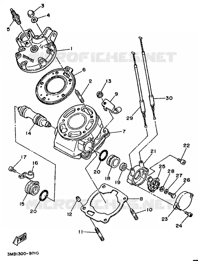 CYLINDRE Yamaha MOTO 125 1998 DTR  DT125R