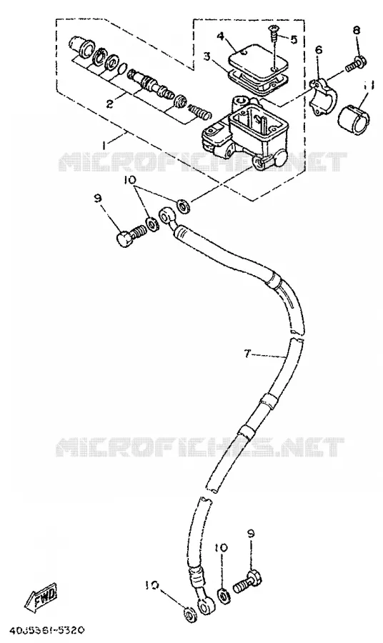 MAITRE CYLINDRE AVANT Yamaha MOTO 125 1998 DTR  DT125R