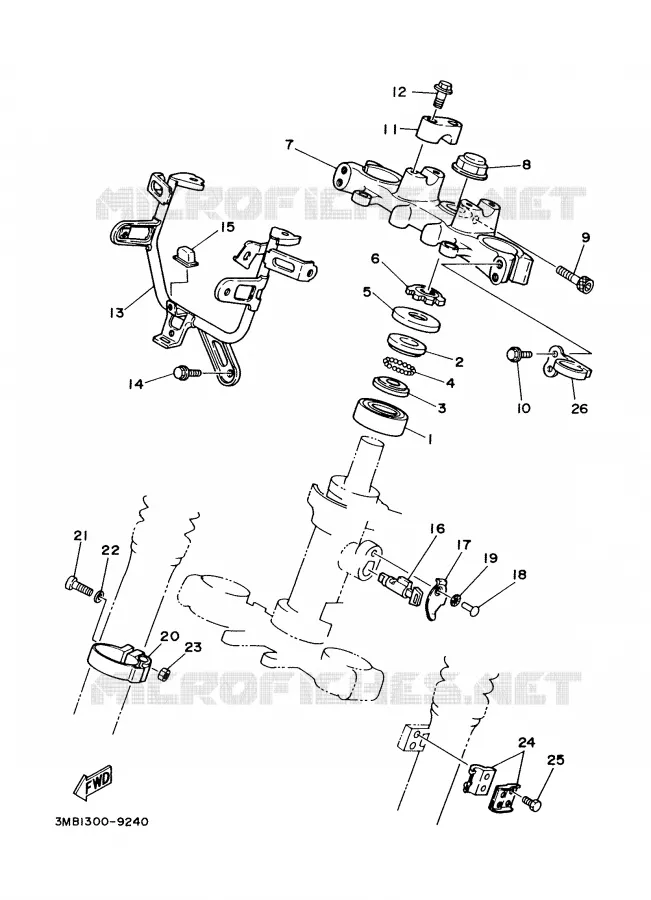DIRECTION Yamaha MOTO 125 2000 DTR  DT125R