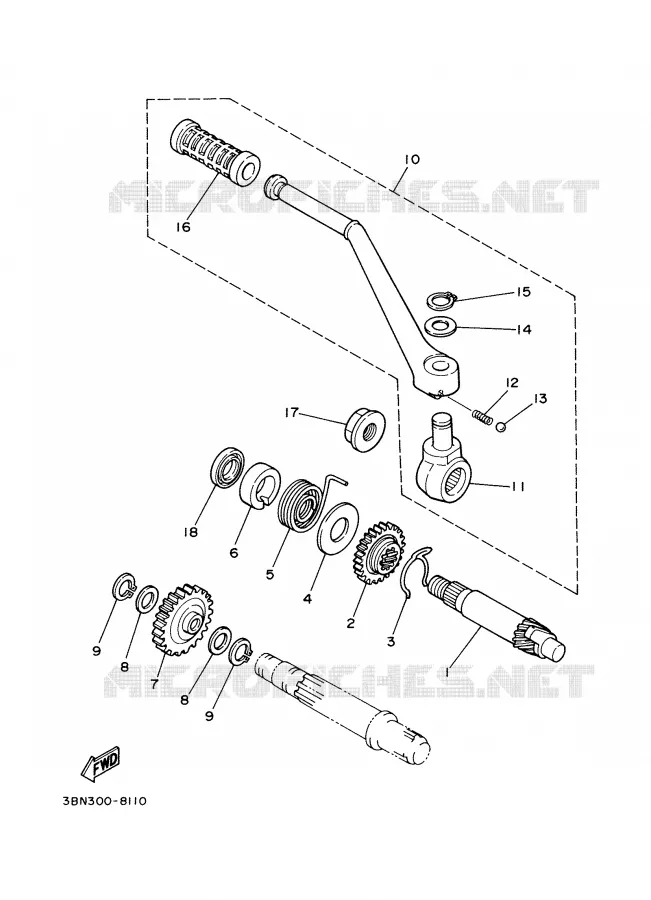 DEMARREUR Yamaha MOTO 125 2000 DTR  DT125R