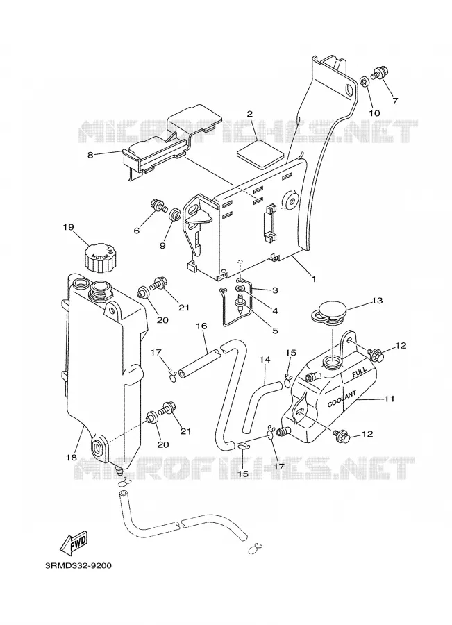 RESERVOIR D'HUILE Yamaha MOTO 125 2002 DTR  DT125R
