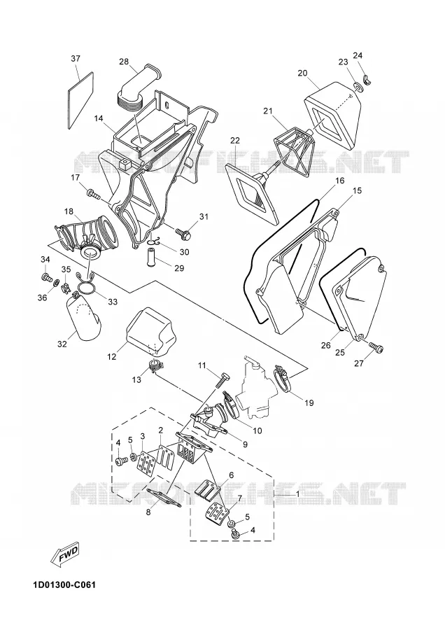 ADMISSION Yamaha MOTO 125 2006 DTRE  DT125RE