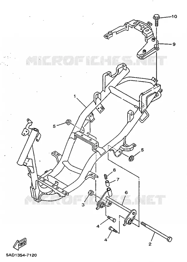 CADRE Yamaha SCOOTER 50 1997 NEOS  YN50R