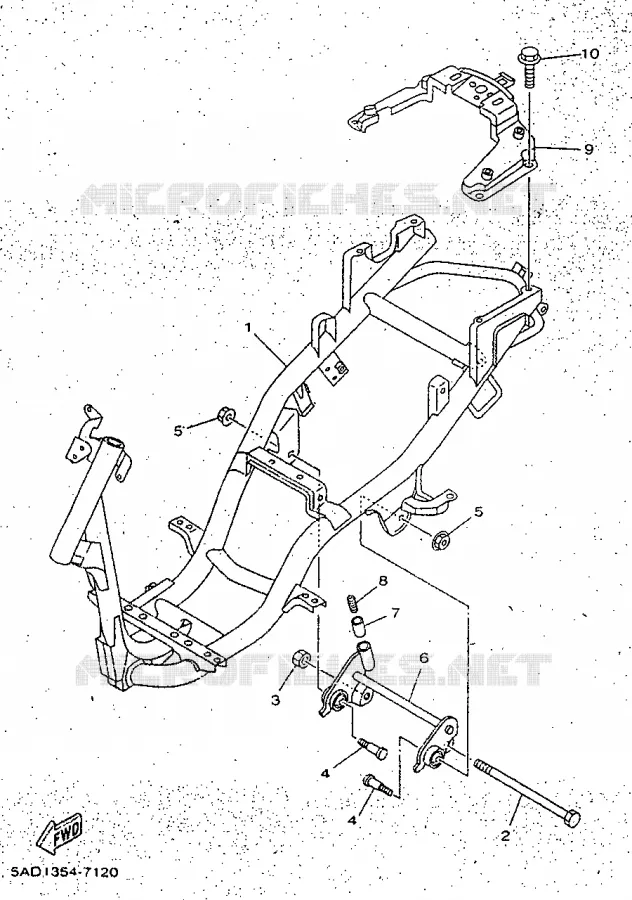 CADRE Yamaha SCOOTER 50 1997 NEOS  YN50R