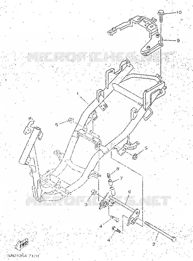 CADRE Yamaha SCOOTER 50 1998 NEOS  YN50R