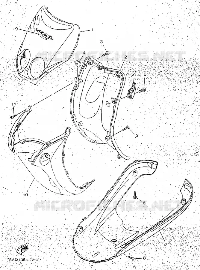 PROTEGE JAMBES Yamaha SCOOTER 50 1998 NEOS  YN50R