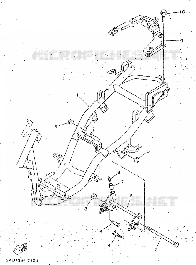 CADRE Yamaha SCOOTER 50 1998 NEOS  YN50R