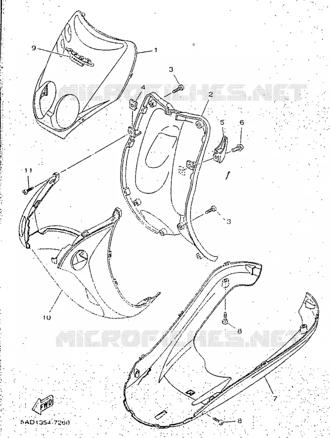 PROTEGE JAMBES Yamaha SCOOTER 50 1998 NEOS  YN50R
