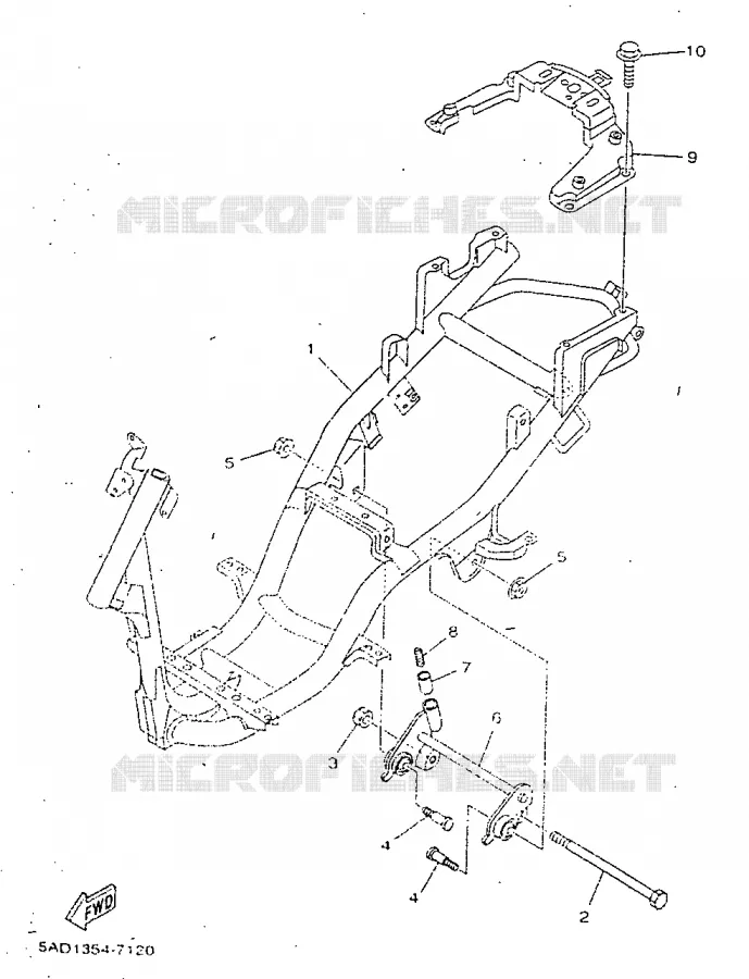 CADRE Yamaha SCOOTER 50 1998 NEOS  YN50R