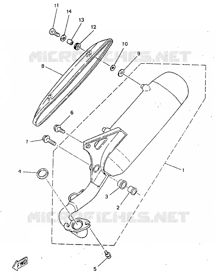 ECHAPPEMENT Yamaha SCOOTER 50 1998 NEOS  YN50R