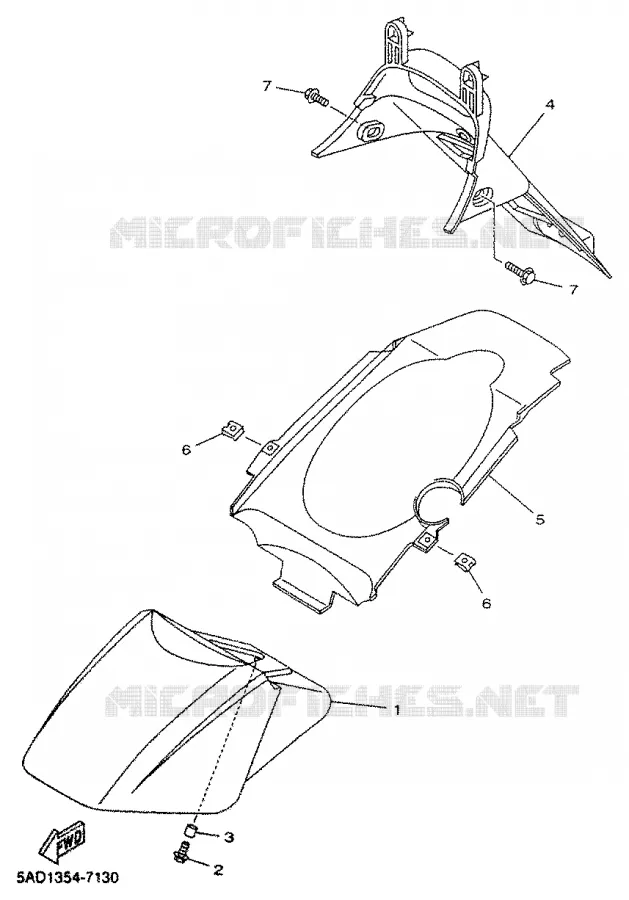 GARDE BOUE Yamaha SCOOTER 50 2000 NEOS  YN50R