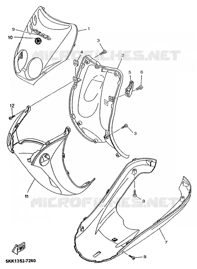 PROTEGE JAMBES Yamaha SCOOTER 50 2000 NEOS  YN50R