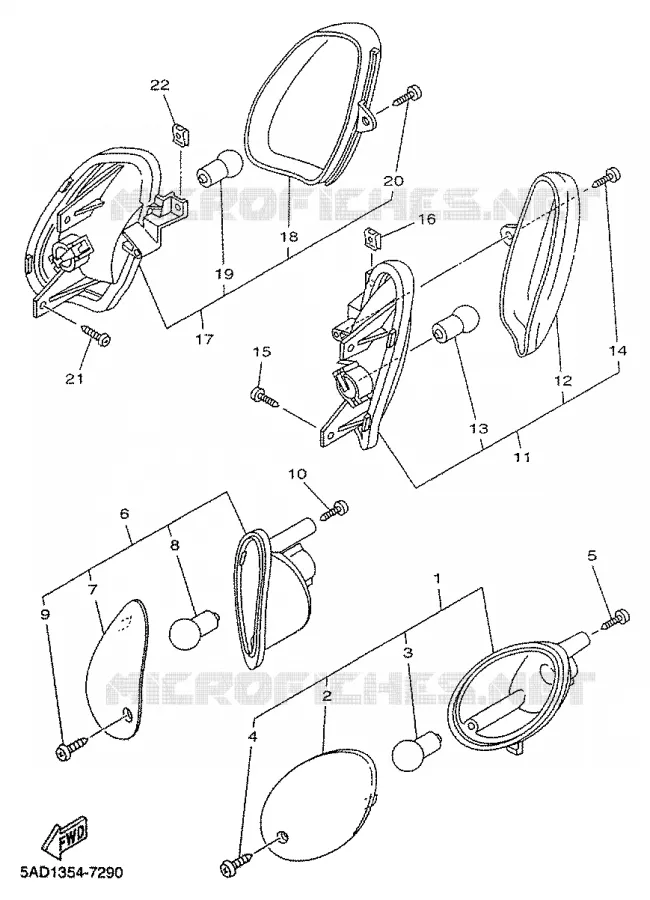 CLIGNOTANT Yamaha SCOOTER 50 2000 NEOS  YN50R