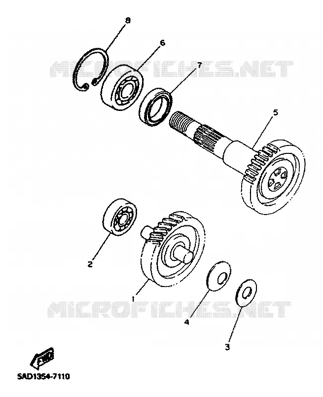 TRANSMISSION Yamaha SCOOTER 50 2001 NEOS  YN50R
