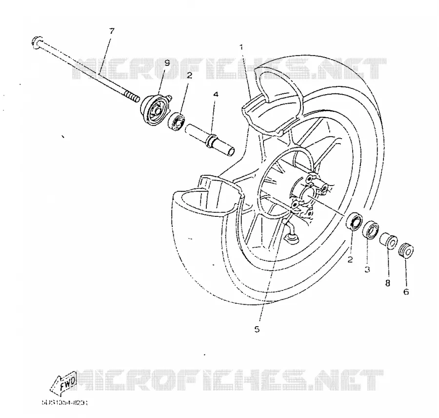 ROUE AVANT Yamaha SCOOTER 125 1998 MAJESTY  YP125