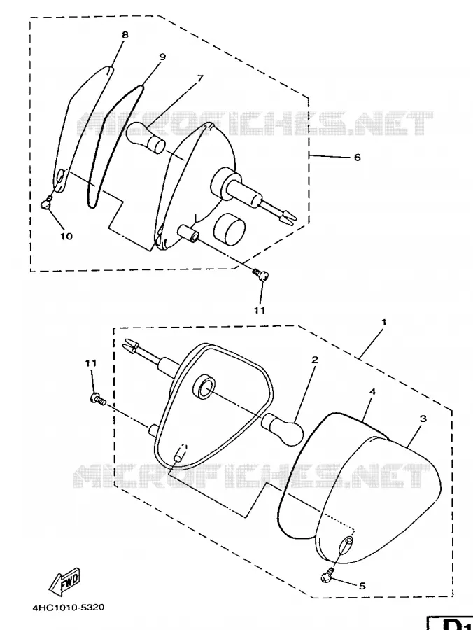 CLIGNOTANT Yamaha SCOOTER 250 1996 MAJESTY  YP250