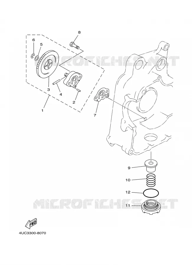 POMPE A HUILE Yamaha SCOOTER 250 2003 MAJESTY  YP250