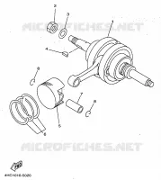 VILEBREQUIN / PISTON pour Yamaha YP250A de 1999