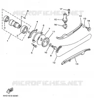 ARBRE A CAMES / CHAINE DE DISTRIBUTION pour Yamaha YP250A de 1999