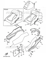 COUVERCLE LATERAL pour Yamaha YP250A de 1999