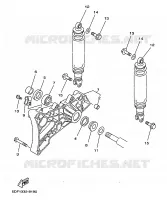 BRAS OSCILLANT / AMORTISSEUR pour Yamaha YP250A de 1999