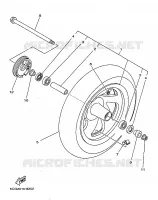 ROUE AVANT pour Yamaha YP250A de 1999
