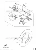 ETRIER DE FREIN AVANT pour Yamaha YP250A de 1999