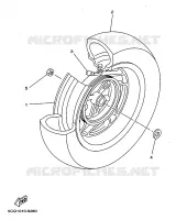 ROUE ARRIERE pour Yamaha YP250A de 1999