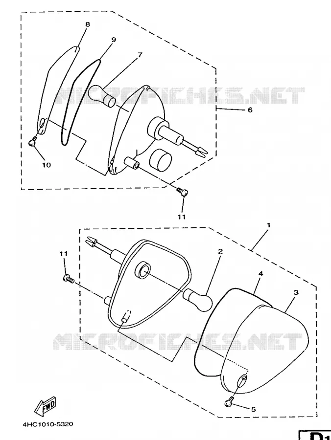 CLIGNOTANT Yamaha SCOOTER 250 1998 MAJESTY  YP250D