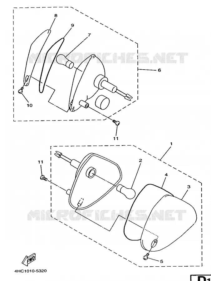 CLIGNOTANT Yamaha SCOOTER 250 1998 MAJESTY  YP250D