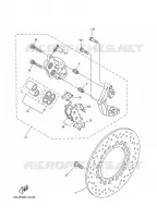ETRIER DE FREIN AVANT pour Yamaha YP250R de 2003