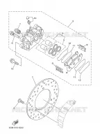 ETRIER DE FREIN ARRIERE pour Yamaha YP250R de 2003