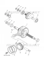 VILEBREQUIN / PISTON pour Yamaha YP400A de 2008