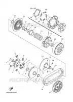 EMBRAYAGE DE DEMARREUR pour Yamaha YP400A de 2008