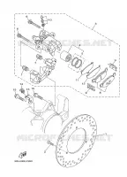 ETRIER DE FREIN ARRIERE pour Yamaha YP400A de 2008