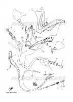 GUIDON ET CABLES pour Yamaha YP400A de 2008