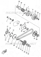 EMBRAYAGE DE DEMARREUR pour Yamaha YQ50 de 1997