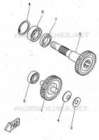 TRANSMISSION pour Yamaha YQ50 de 1997