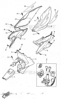 COUVERCLE LATERAL pour Yamaha YQ50 de 1997