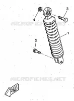 AMORTISSEUR ARRIERE pour Yamaha YQ50 de 1997