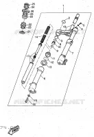 FOURCHE pour Yamaha YQ50 de 1997