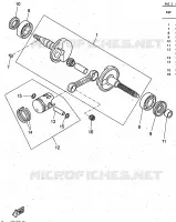 VILEBREQUIN / PISTON pour Yamaha YQ50 de 1997