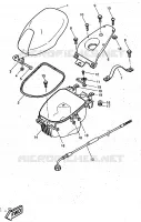 SELLE / PORTE BAGAGES pour Yamaha YQ50 de 1997