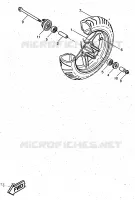 ROUE AVANT pour Yamaha YQ50 de 1997