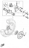ETRIER DE FREIN ARRIERE pour Yamaha YQ50 de 1997