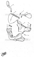 CARENAGES 1  pour Yamaha YQ50 de 1997